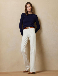 Cashmere cable jumper - Lux Navy