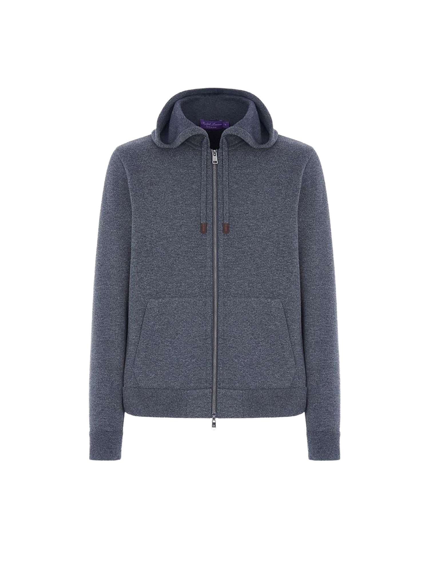 Sweat à capuche en maille double - Dark Grey Melange