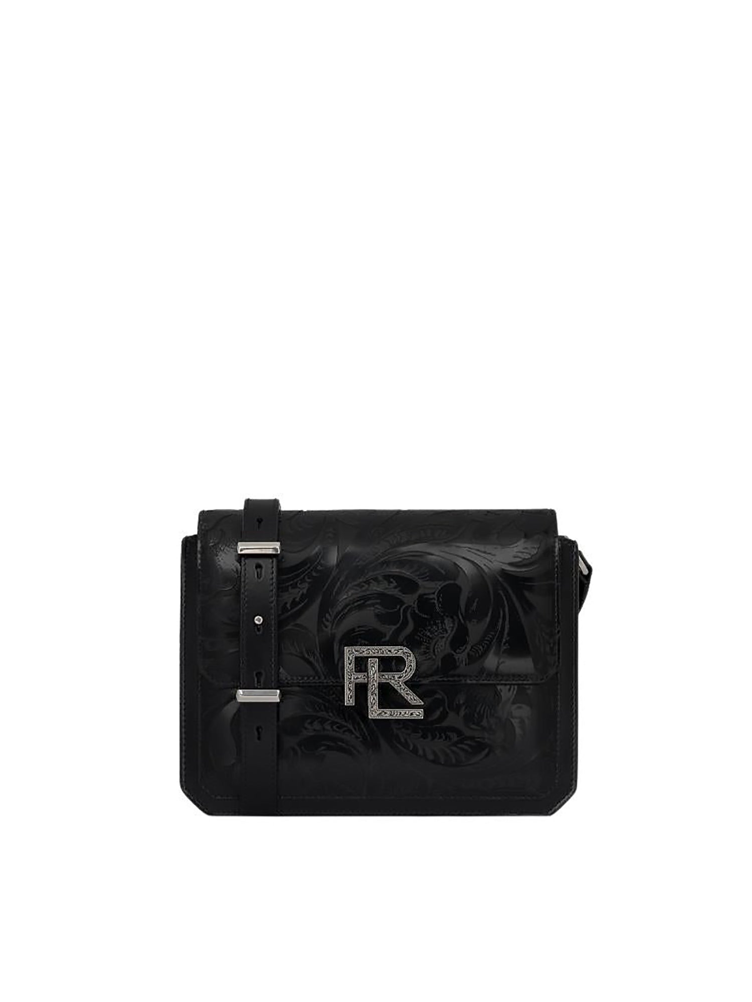 Sac bandoulière RL 888 en cuir repoussé - Black
