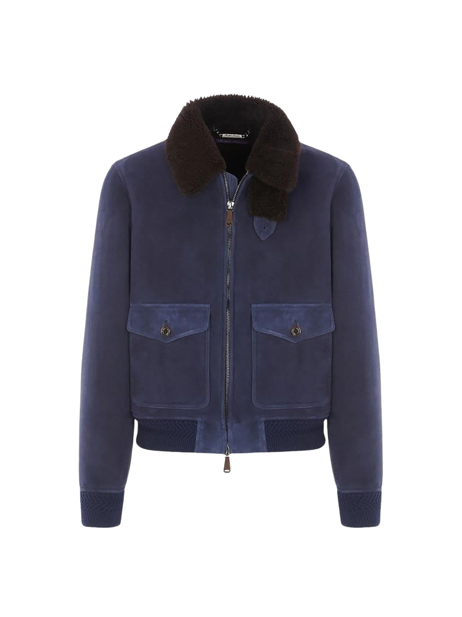 Bomber en peau lainée - Classic Chairman Navy