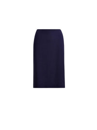 Jupe Cindy en crêpe de laine stretch - Navy