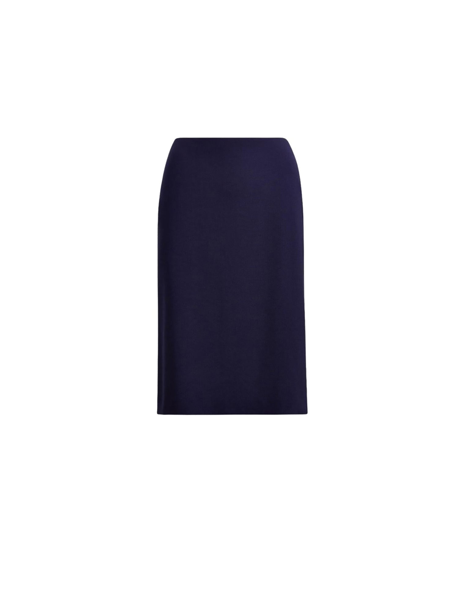 Jupe Cindy en crêpe de laine stretch - Navy