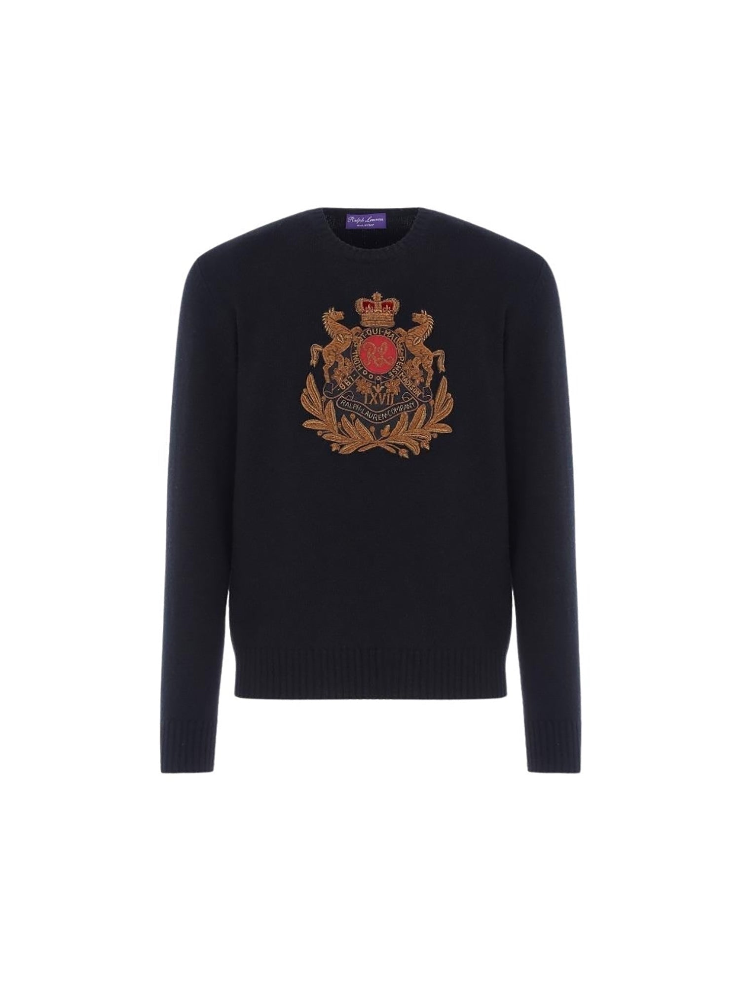 Pull avec broderie bullion en cachemire - Classic Black