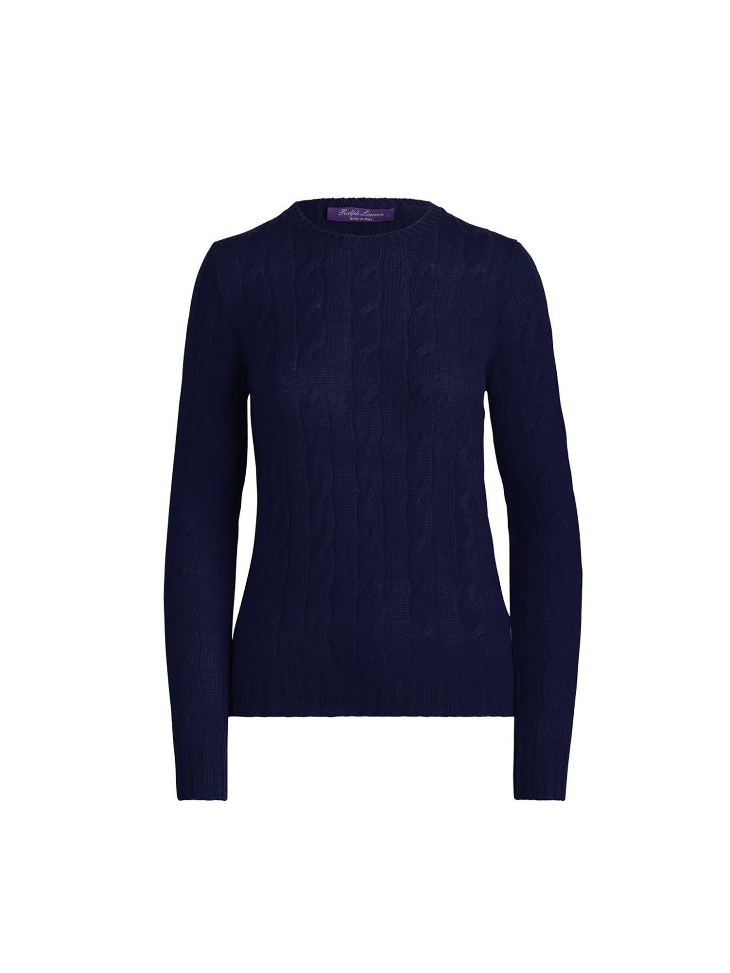 Cashmere cable jumper - Lux Navy