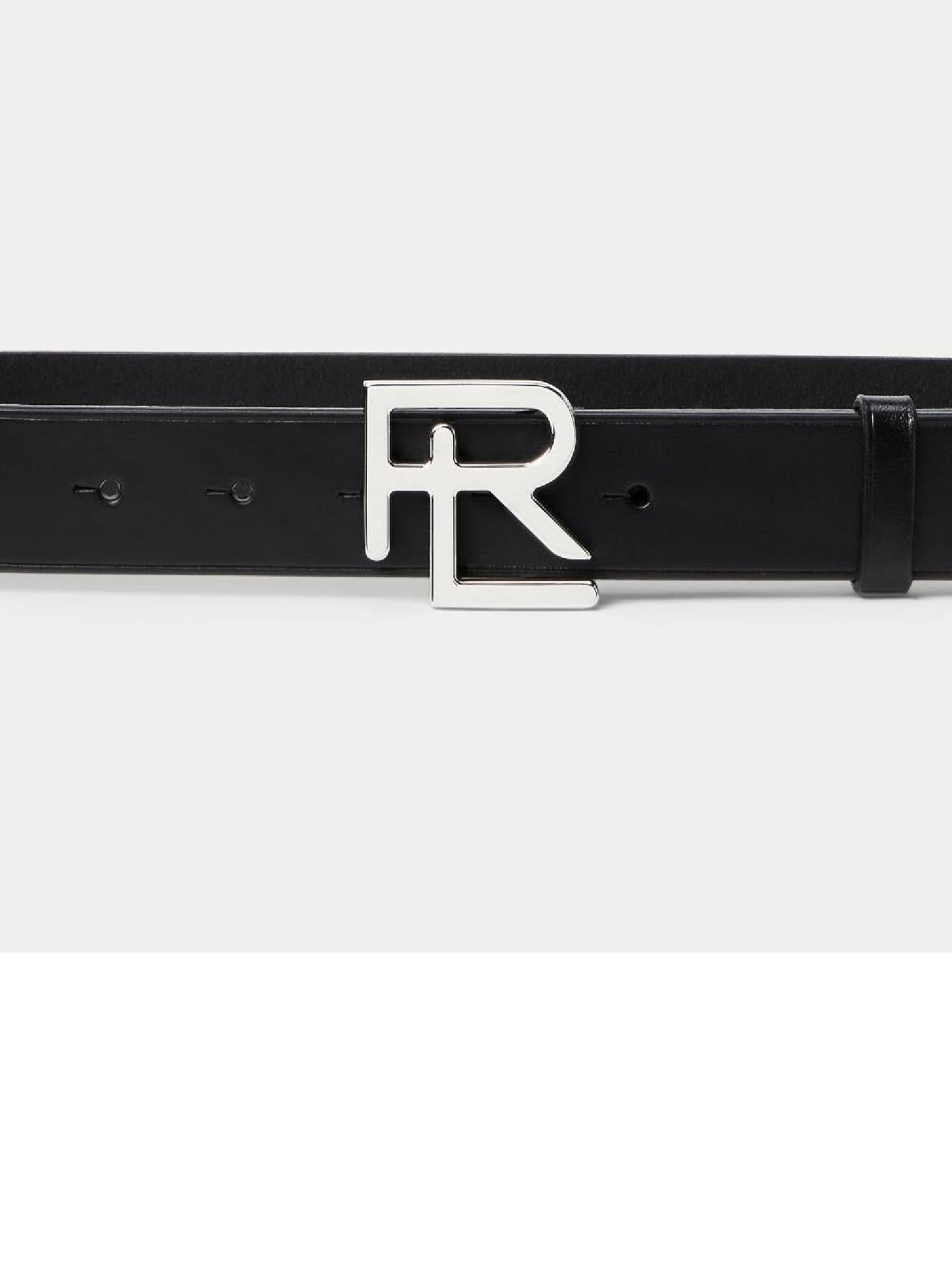 Ceinture RL en cuir lisse - Camel