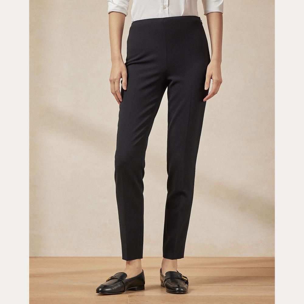Pantalon Annie en laine stretch - Noir