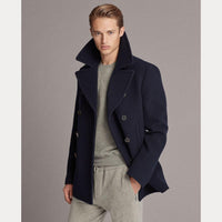 Fullerton wool and cashmere pea jacket - Classic Chairman Navy