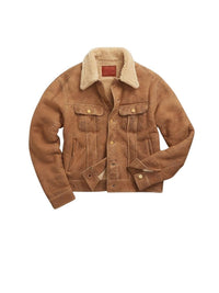 Veste en peau lainée - Khaki