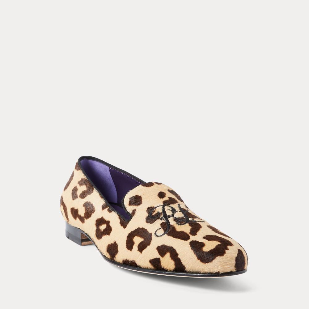 Chaussons Alonzo vachette motif léopard - Leopard