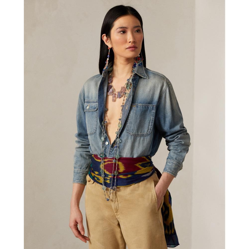 Chemise Tamia en denim - Light Indigo
