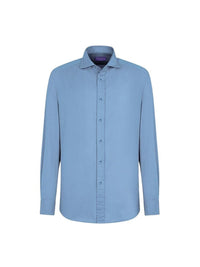 Linen and silk shirt - Infinity Blue