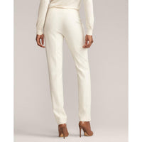 Pantalon Simone en crêpe de laine - Cream