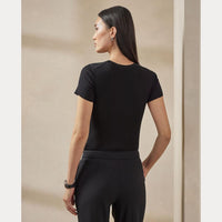 T-shirt maille en soie - Black