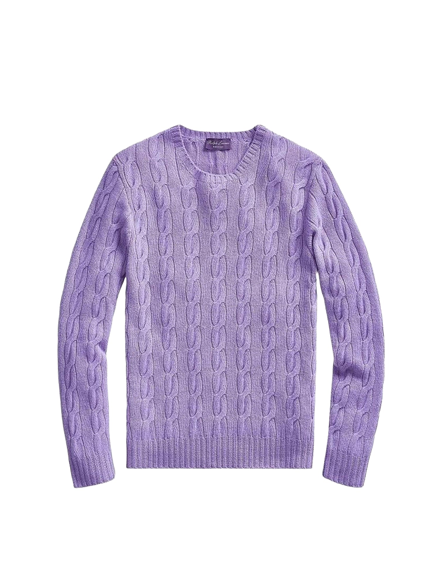 Pull torsadé en cachemire - Lavande Classique
