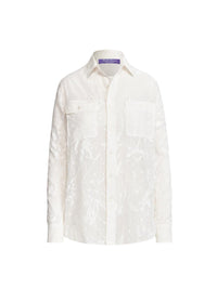 Chemise Tamia à éclats de peinture - White