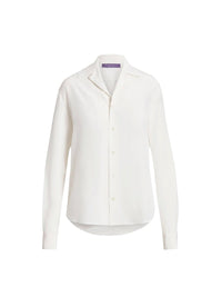 Chemise Darien en crêpe de Chine - Lux Cream