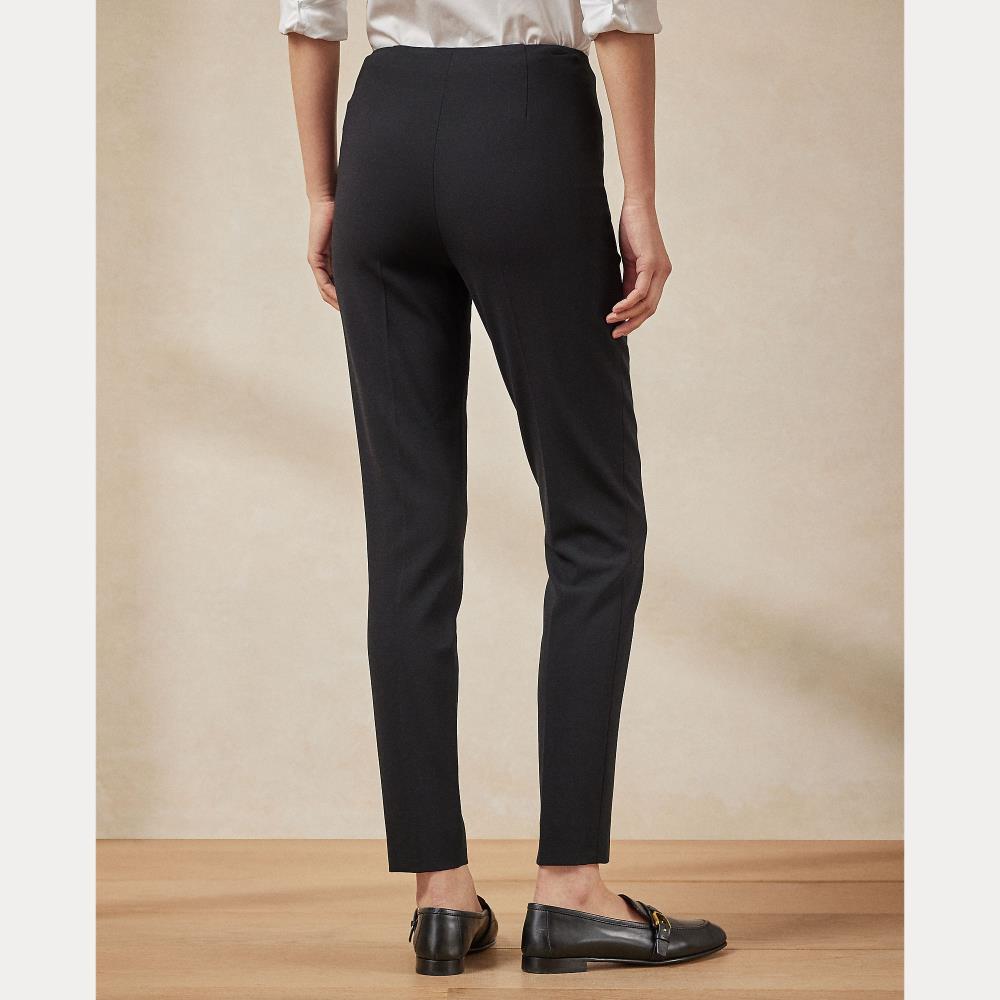 Pantalon Annie en laine stretch - Noir