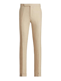 Gregory handmade linen trousers - Tan