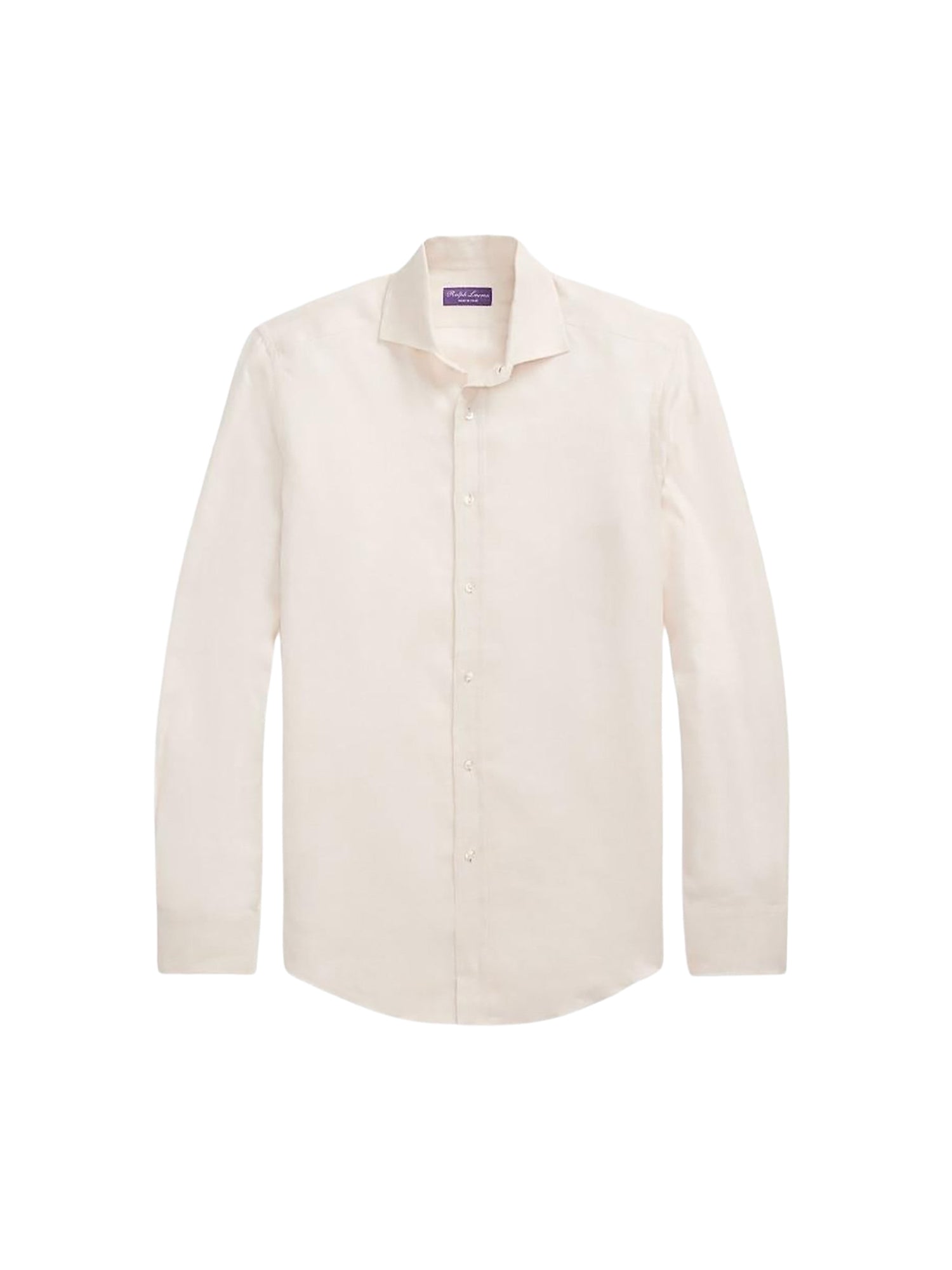 Chemise en sergé de lin gratté - Cream