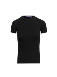 T-shirt maille en soie - Black