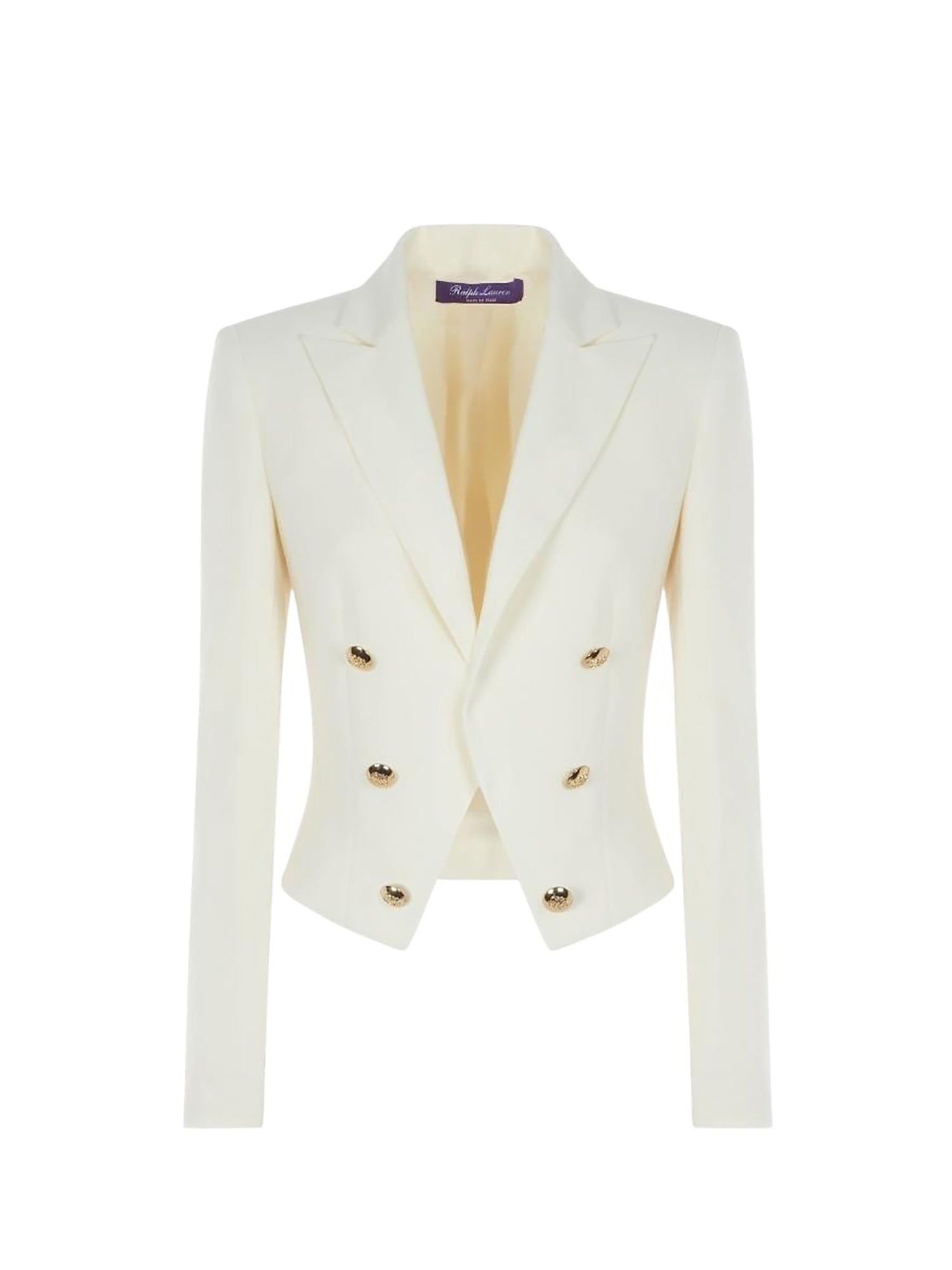 Veste de smoking Spencer crêpe de laine - Lux Cream