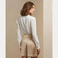 Chemise Darien en crêpe de Chine - Lux Cream