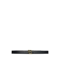 Ceinture RL en cuir lisse - Camel