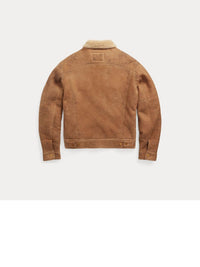 Veste en peau lainée - Khaki