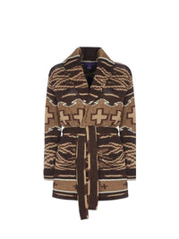 6pcs / DJV / IN-2 / OUT-2 / ST-100% / PRIX DJV-450€  // LUX TAN MULTI CARDIGAN LONG SLEEVE SHWL CL CARD