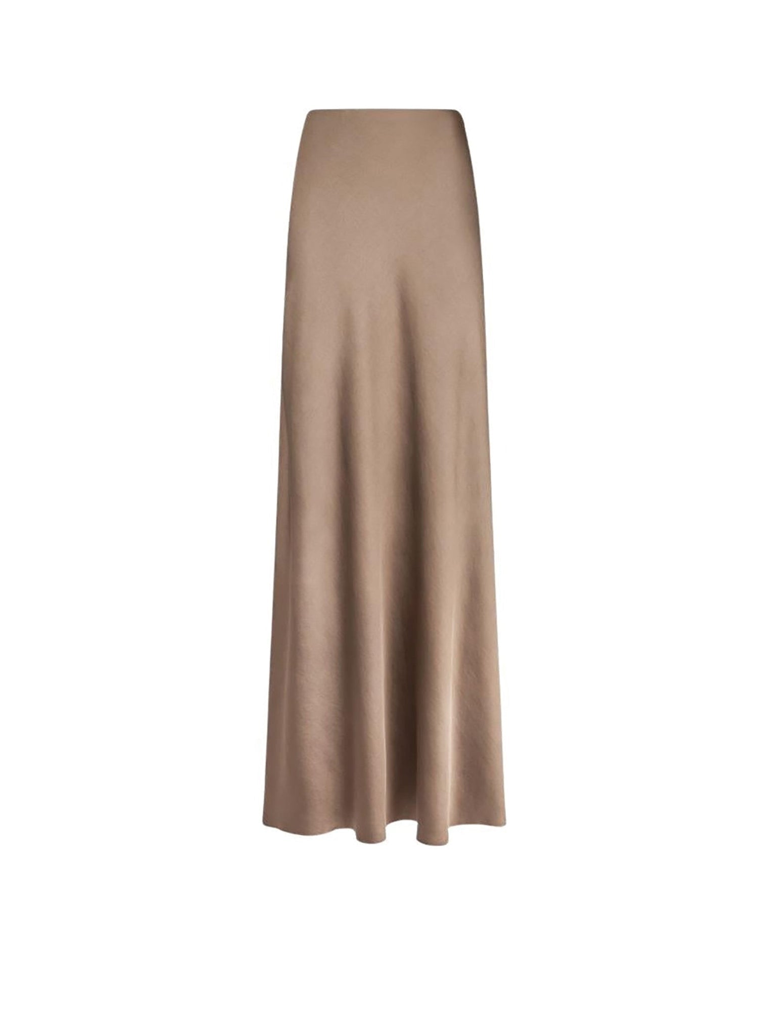 Jupe Masina en satin stretch - Truffle