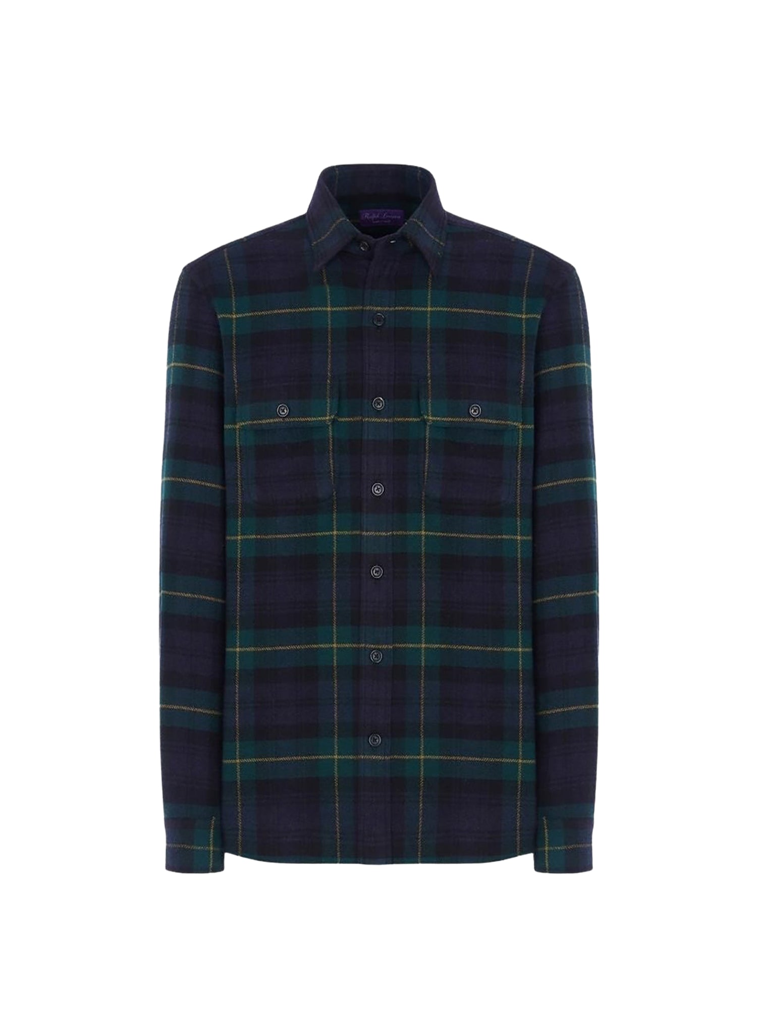 Wool and cashmere tartan shirt - Multicolour