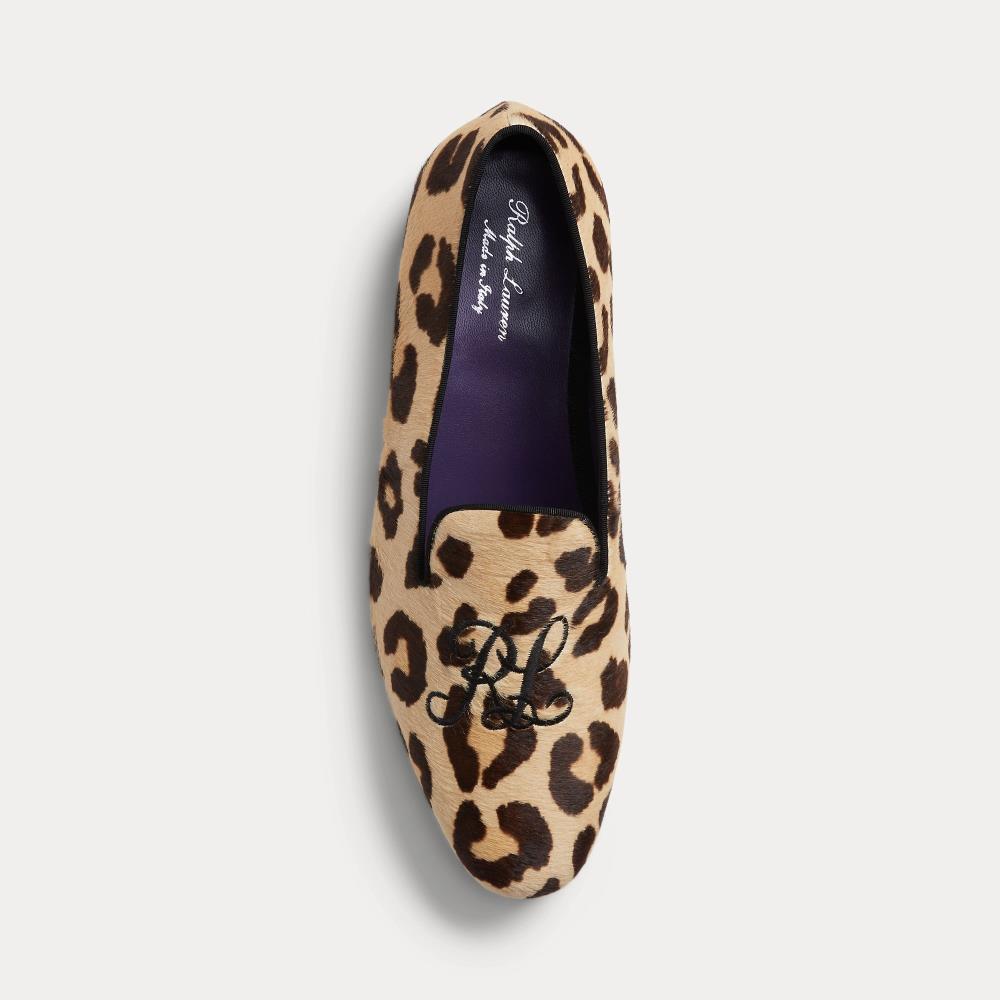 Chaussons Alonzo vachette motif léopard - Leopard