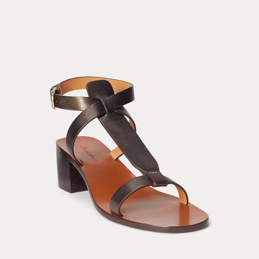 1 STOCK BRONZE HEEL SANDAL