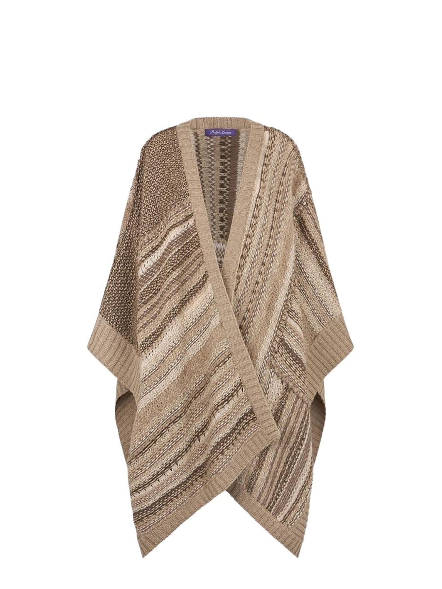 Patchwork cashmere wrap jumper - Mineral Multicolore