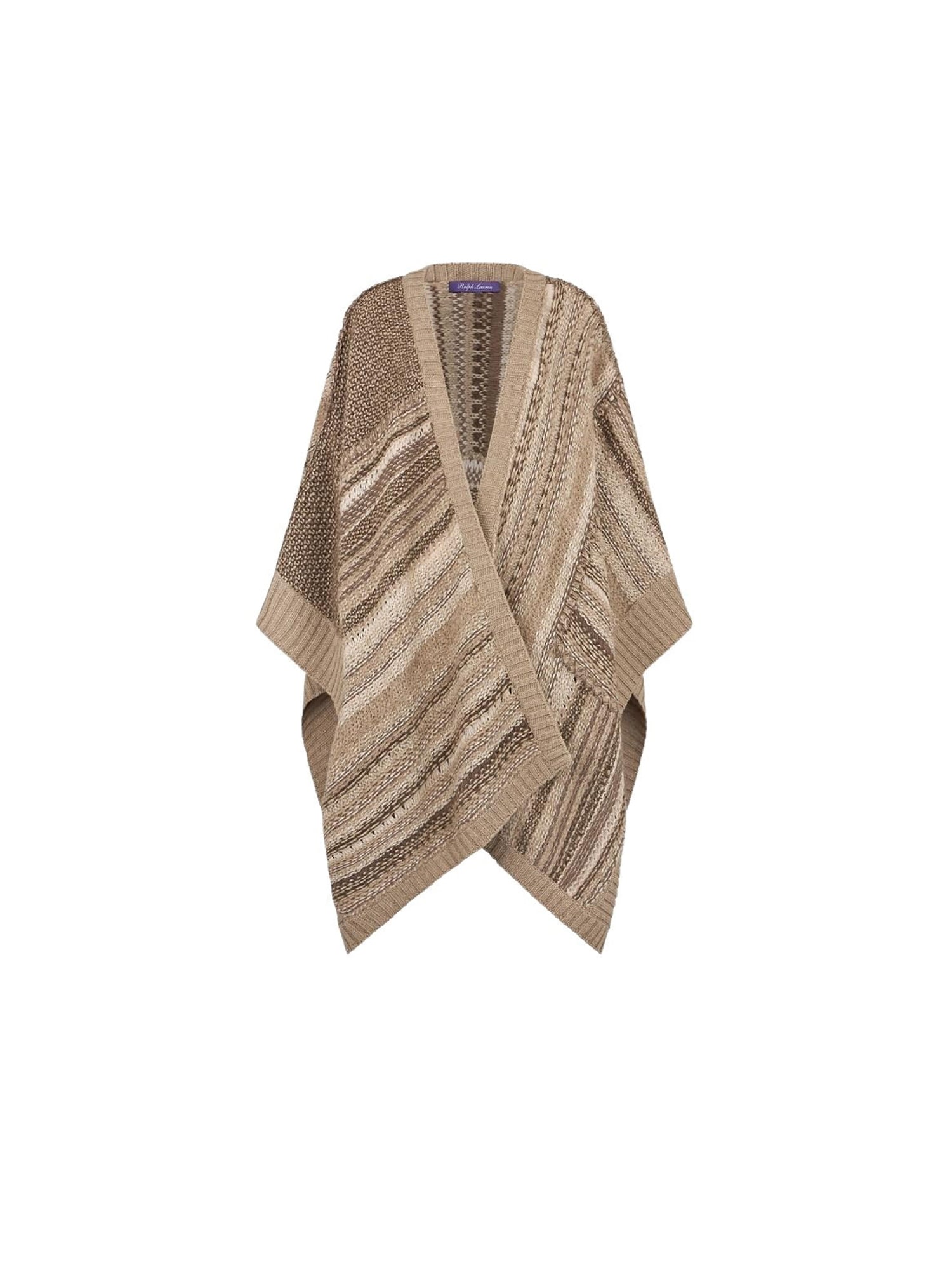 Pull cache-cœur patchwork en cachemire - Mineral Multi