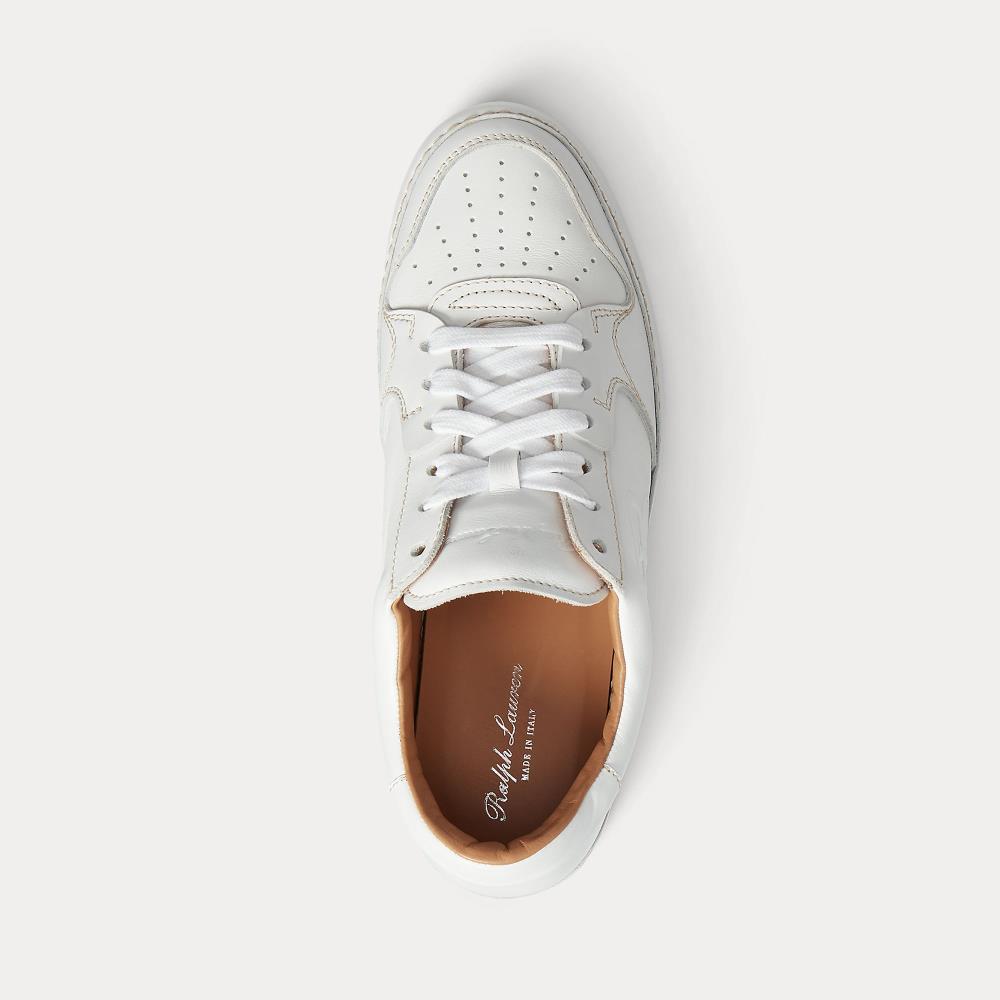 Baskets basses Jinett en cuir - White