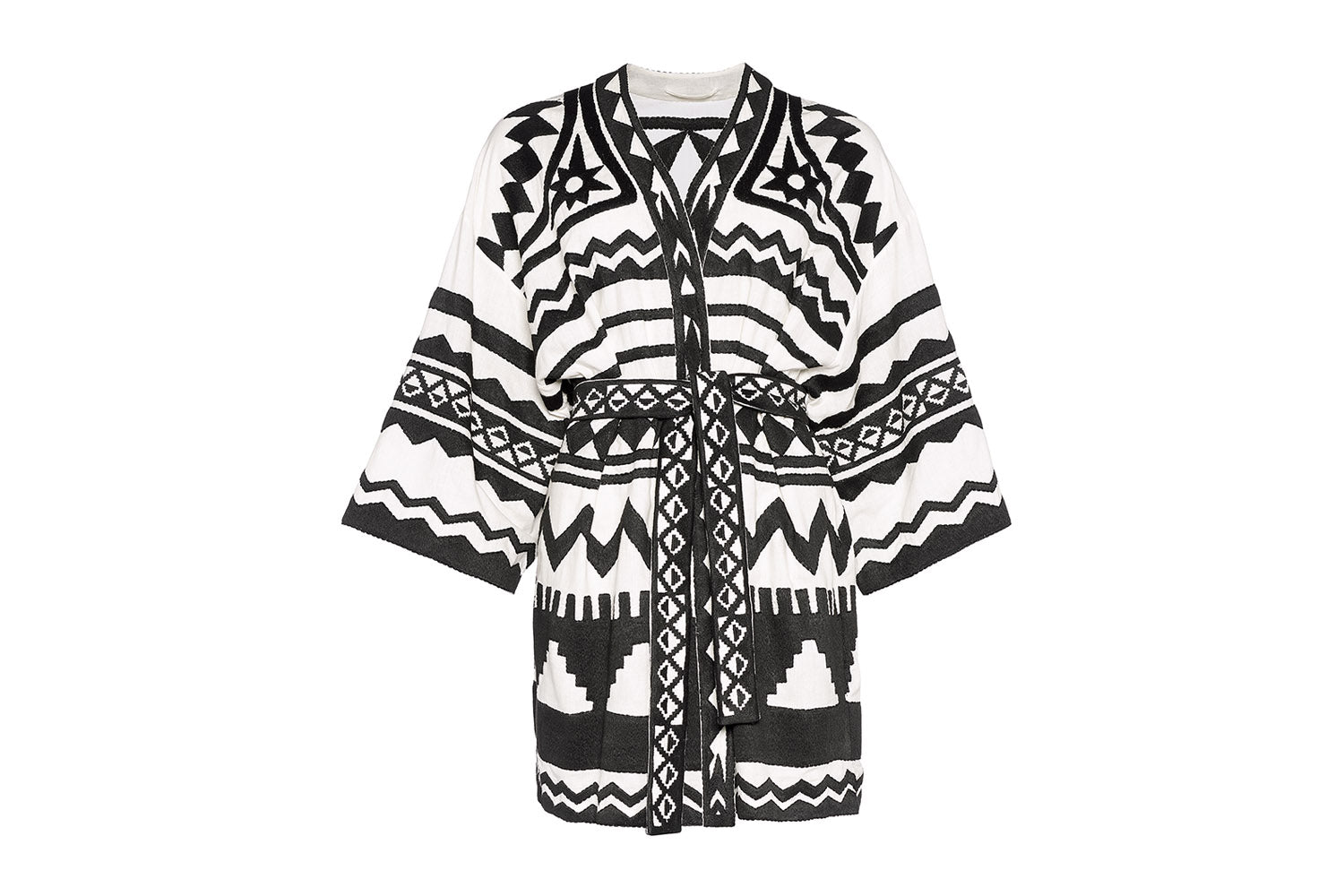 BLANC/NOIR SILENCE KIMONO