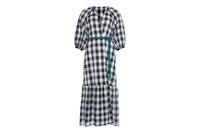 NOIR/BLANC CHESS ROBE LONGUE