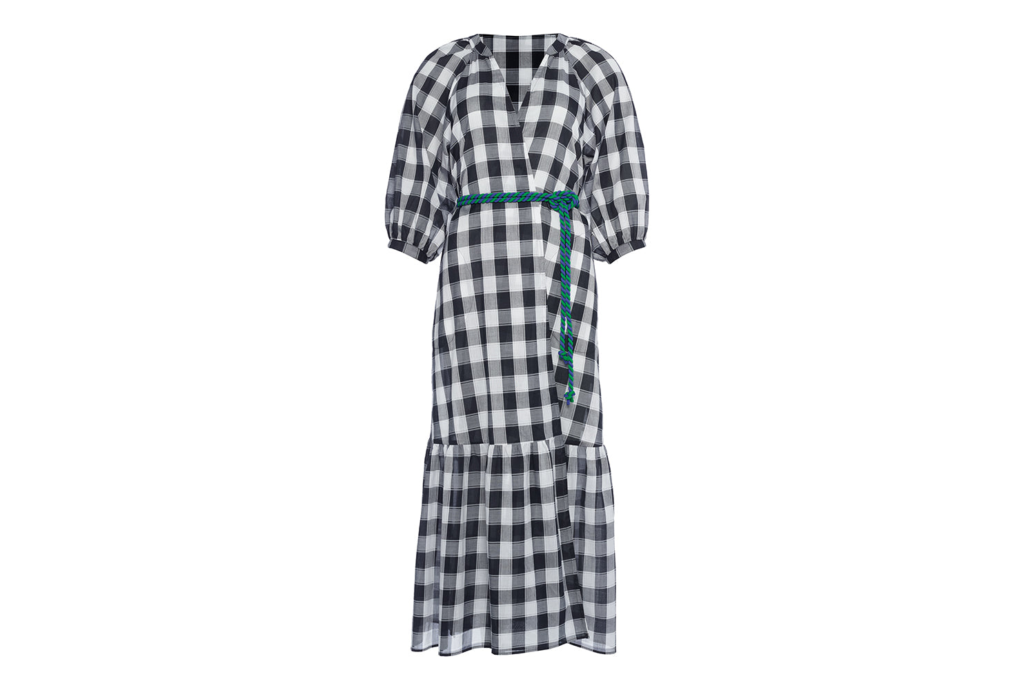 NOIR/BLANC CHESS ROBE LONGUE
