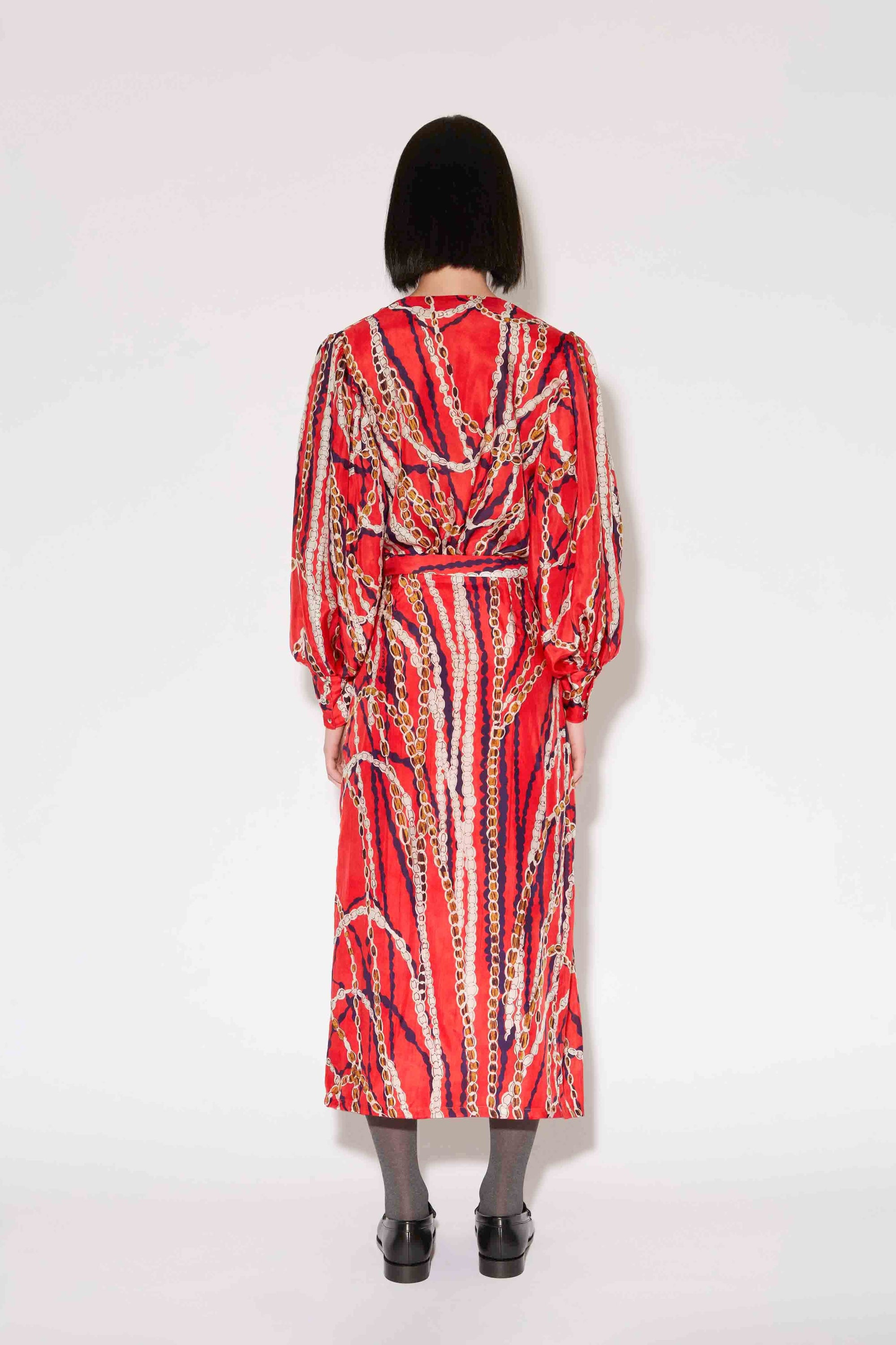 Blouse Hill Sevigny en soie - Rouge
