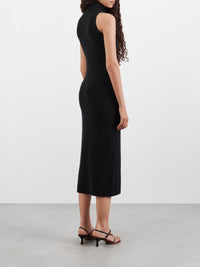 Robe à col roulé en cachemire - Noir