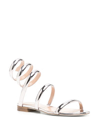 Sandales plates Serpente en cuir - Phard
