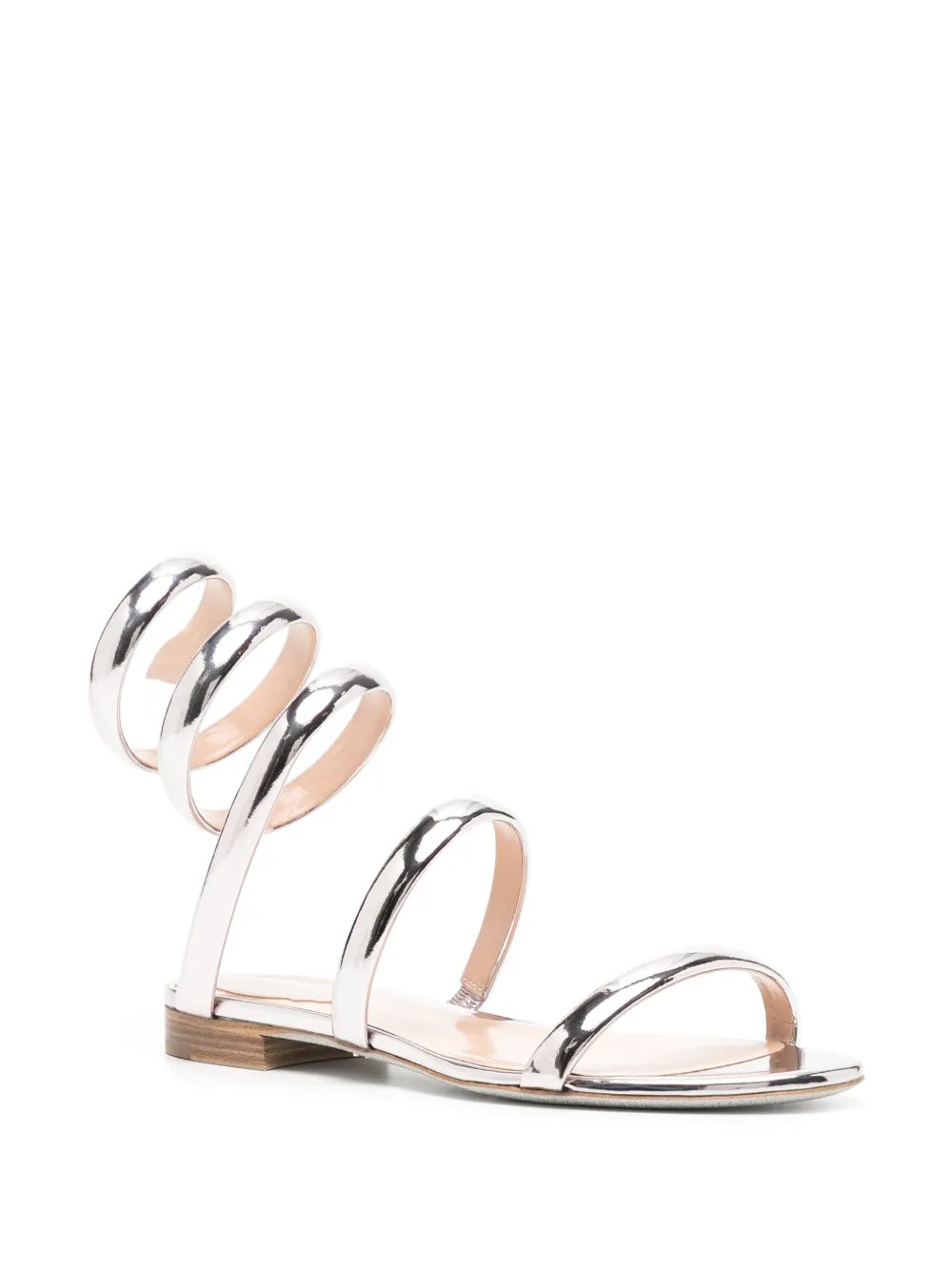 Sandales plates Serpente en cuir - Phard