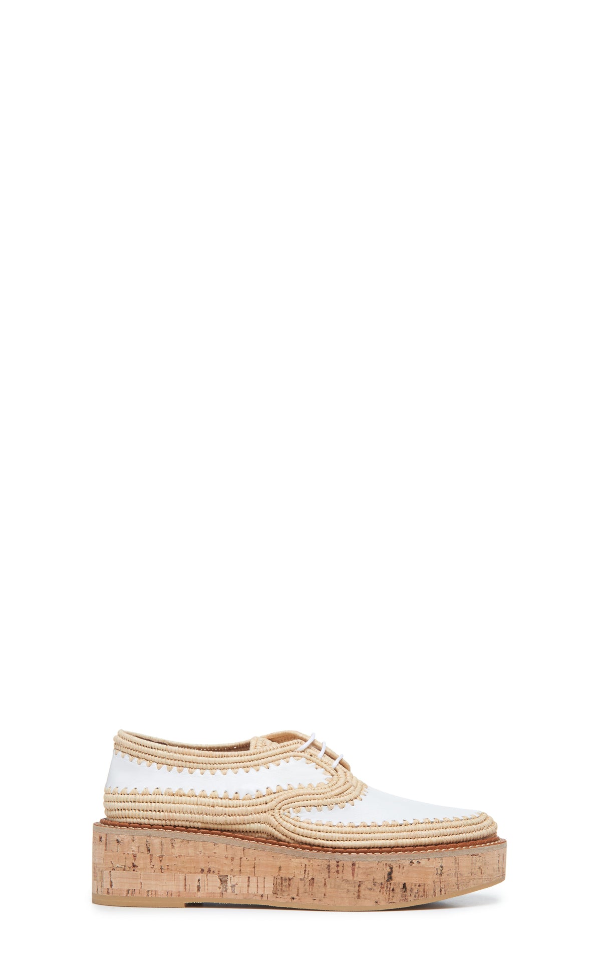 Louis Brogue en blanc lamb cuir