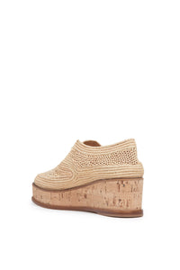 Harold Brogue en noir raphia