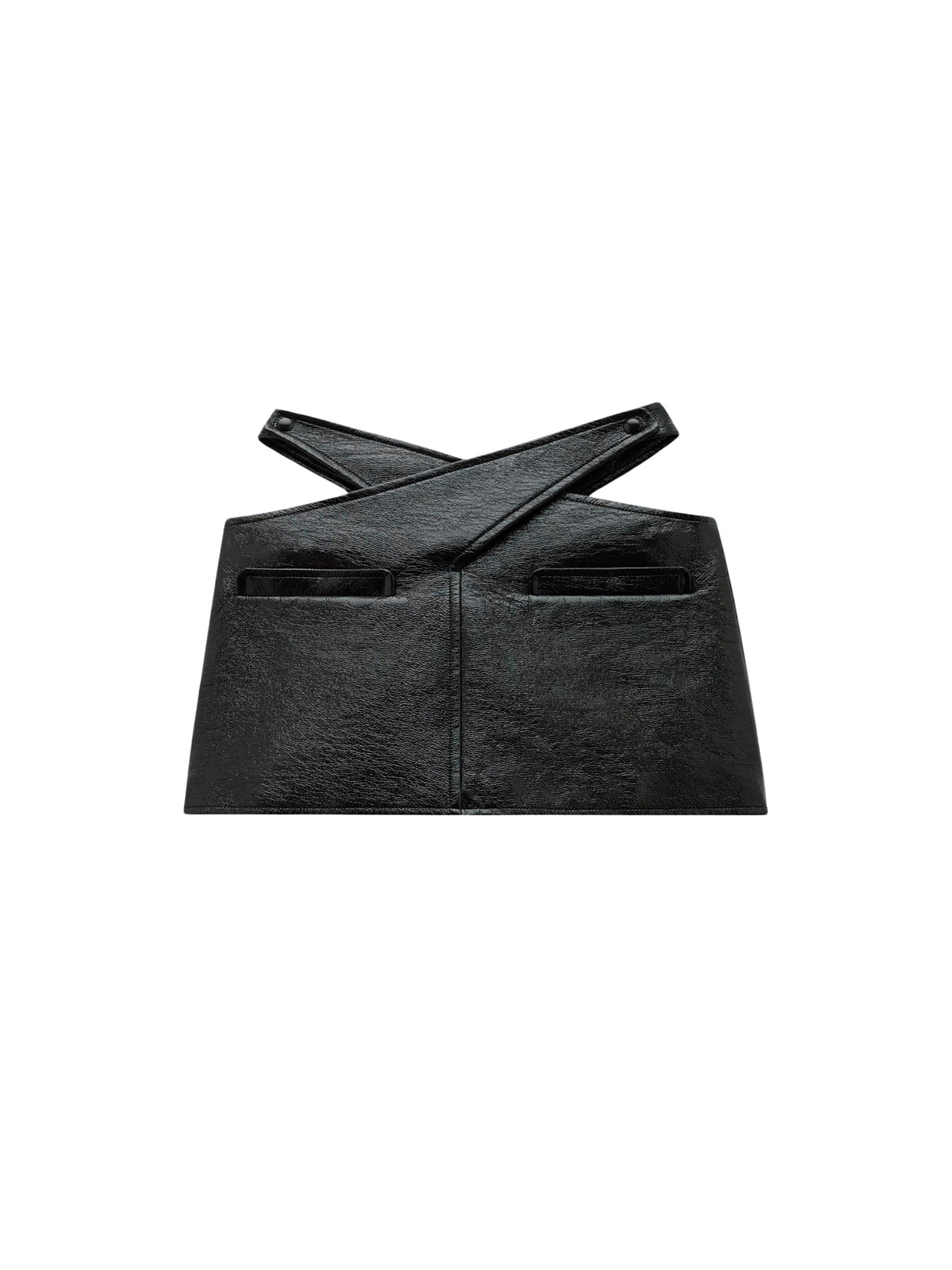 Robe Criss Cross en vinyle - Black