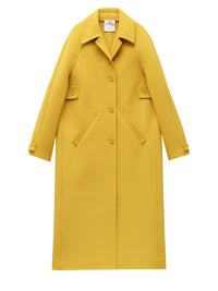 Manteau parka avec bas volet - Ocre