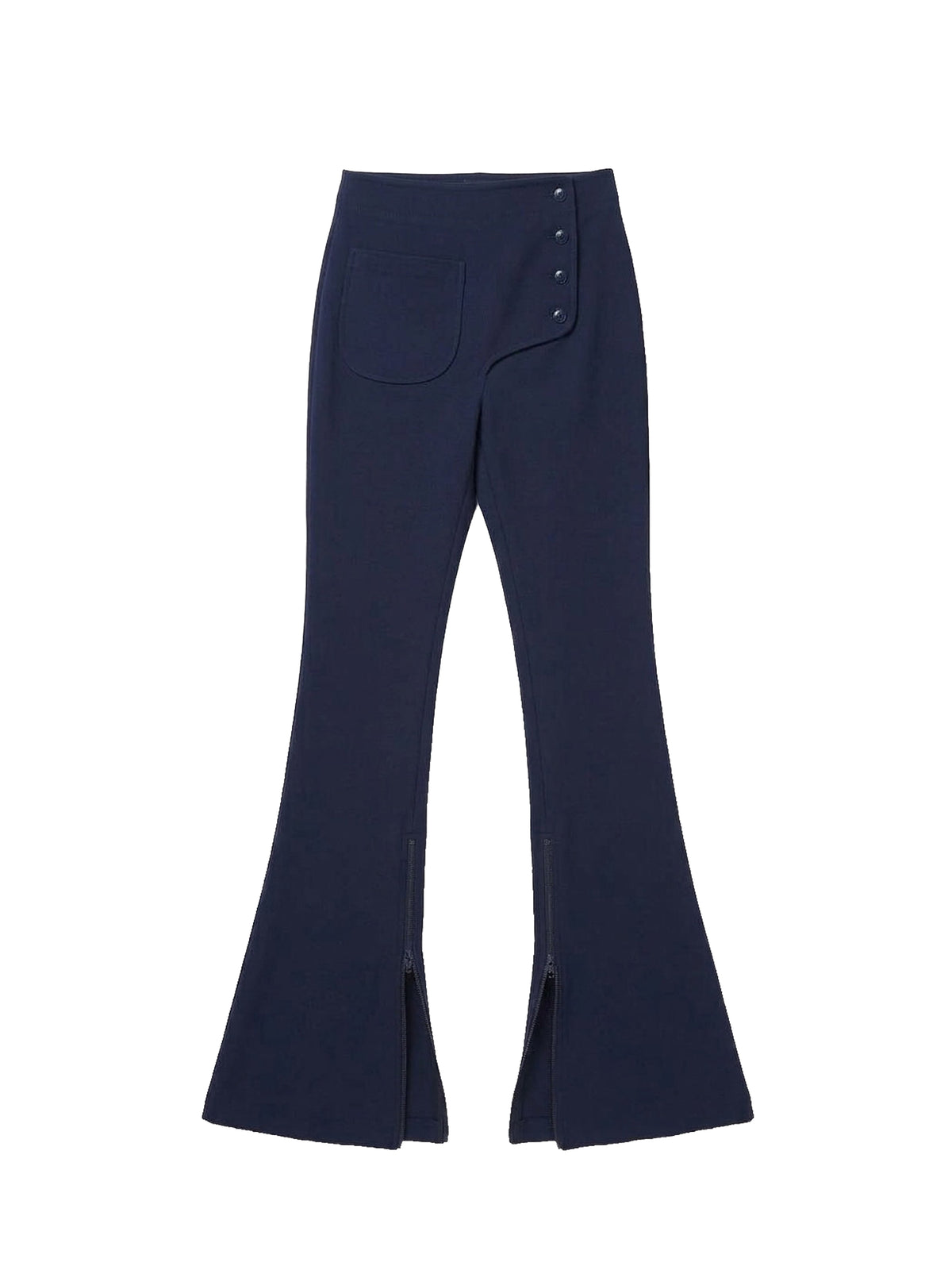 Wave trousers with press studs - Navy