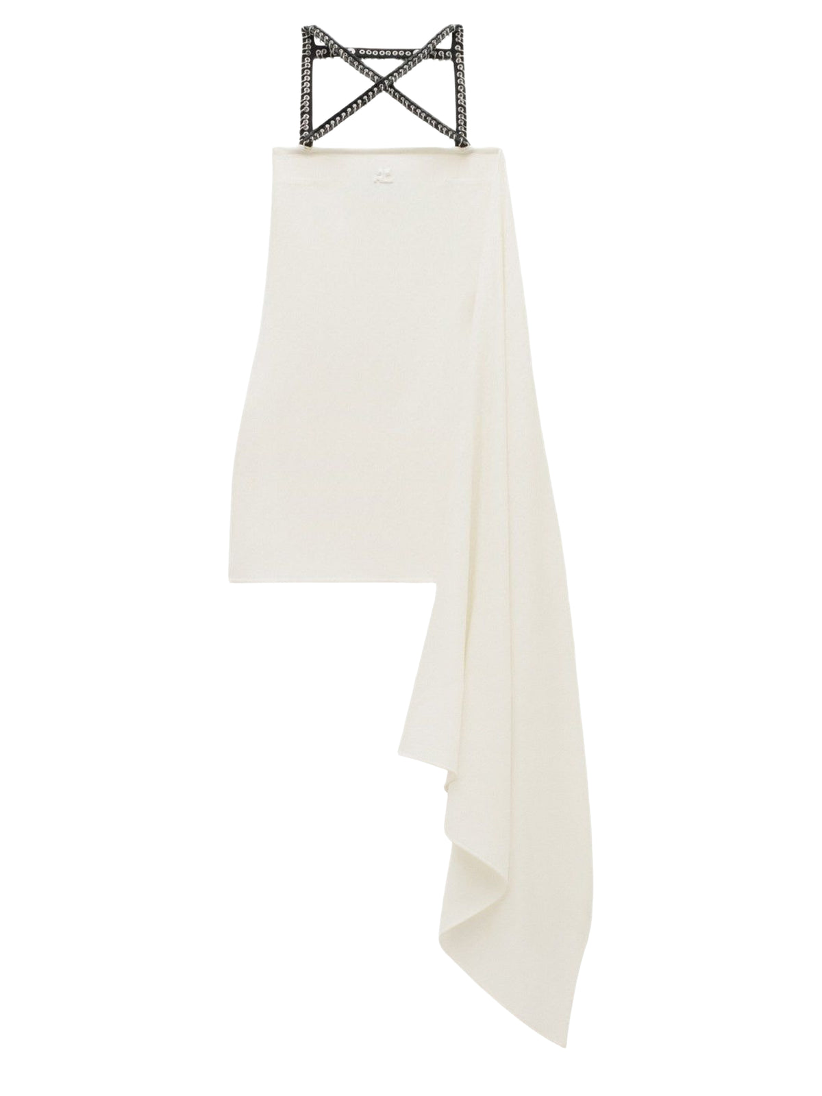 Cross-strap flag dress - Heritage White
