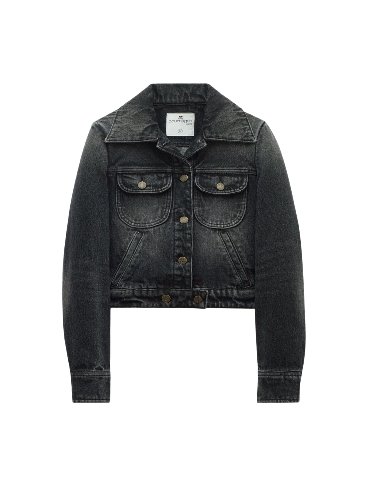 Blouson Circle en denim - Stonewashed Grey